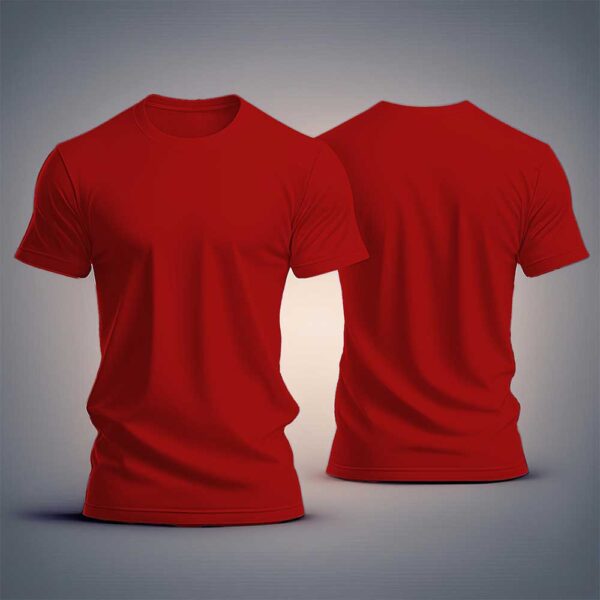 Red Cotton T-Shirts for Adventure and Active Lives - Image 2