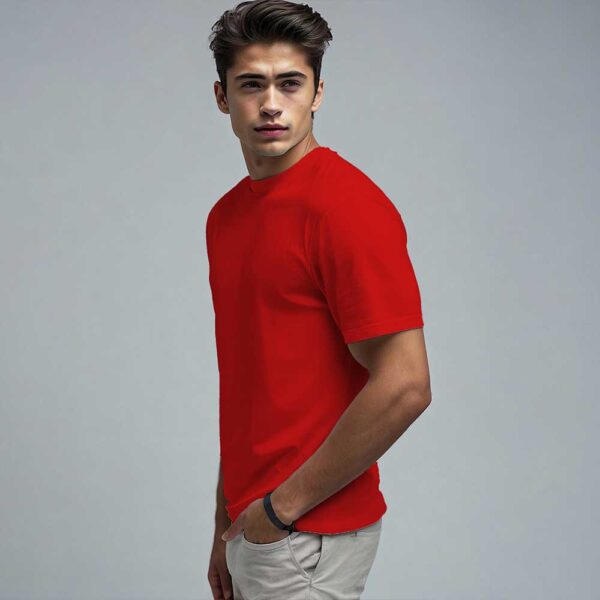 Red Cotton T-Shirts for Adventure and Active Lives - Image 7