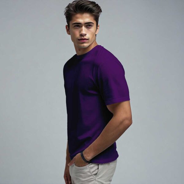 Cotton Purple T-shirts for Adventure and Active Lives - Image 3